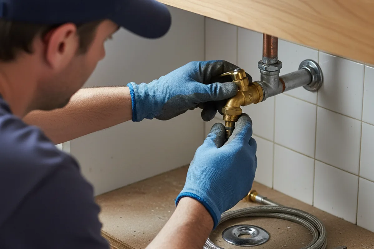 Shutoff valve and fitting work during Emergency Plumbing in Eau Claire